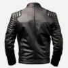 Men’s Sportage Black and White Café Racer Leather Jacket