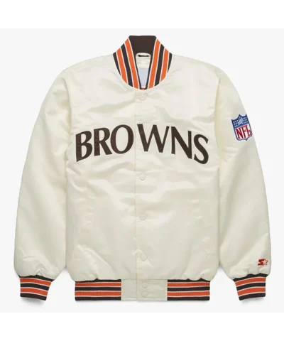 90s-Cleveland-Browns-White-Satin-Bomber-Jacket