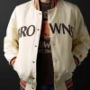 90s-Cleveland-Browns-White-Satin-Bomber-Jacket-For-Sale