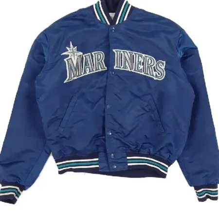 90’s Seattle Mariners Navy Bomber Blue Jacket