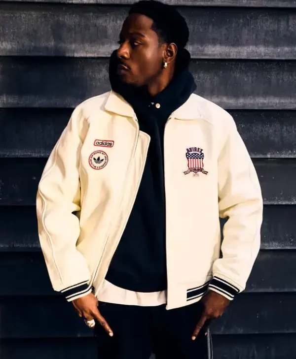 Adidas x Avirex Leather Jacket