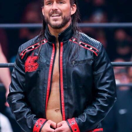 Adam Cole WWE Stylish Black Leather Jacket