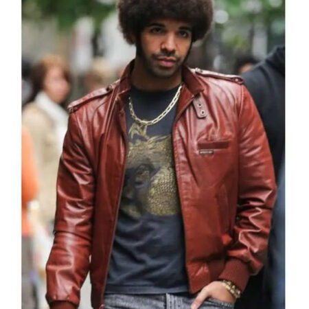 Anchorman 2 Drake Brown Leather Jacket