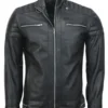 Andrew-Tate-Cafe-Racer-Leather-Black-Jacket-Front