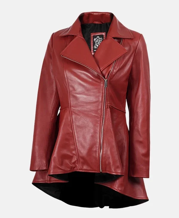 Asymmetrical_Red_Leather_Peplum_Jacket