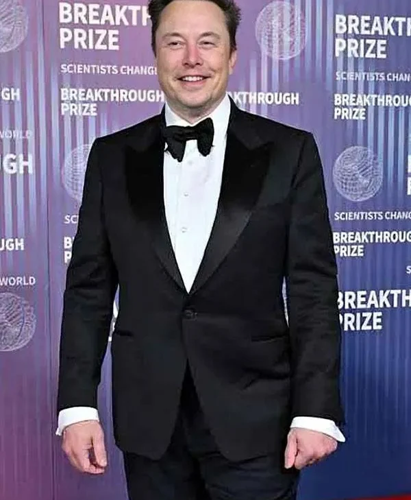 Award Breakthrough Prize Elon Musk Black Blazer