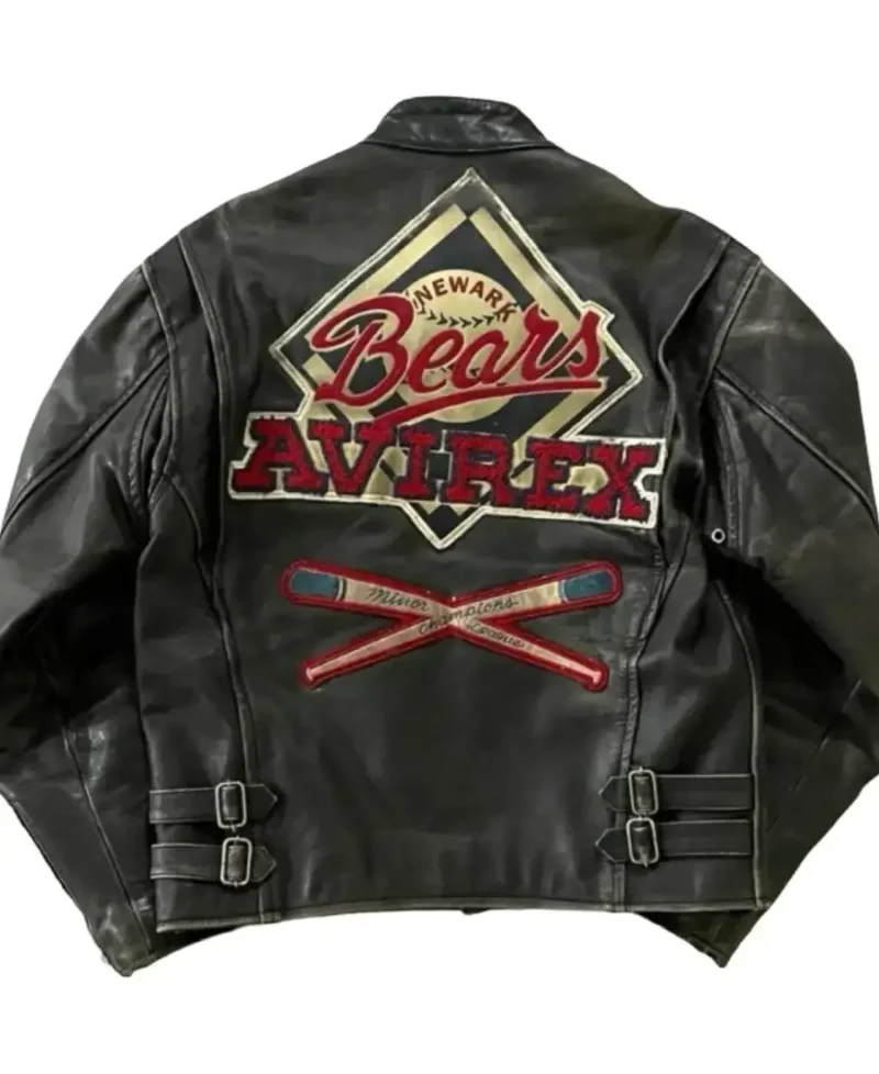 Bears x Avirex Black leather jacket