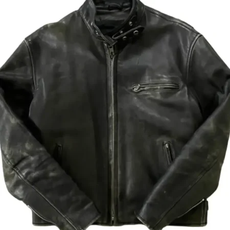 Bears x Avirex Black leather jacket