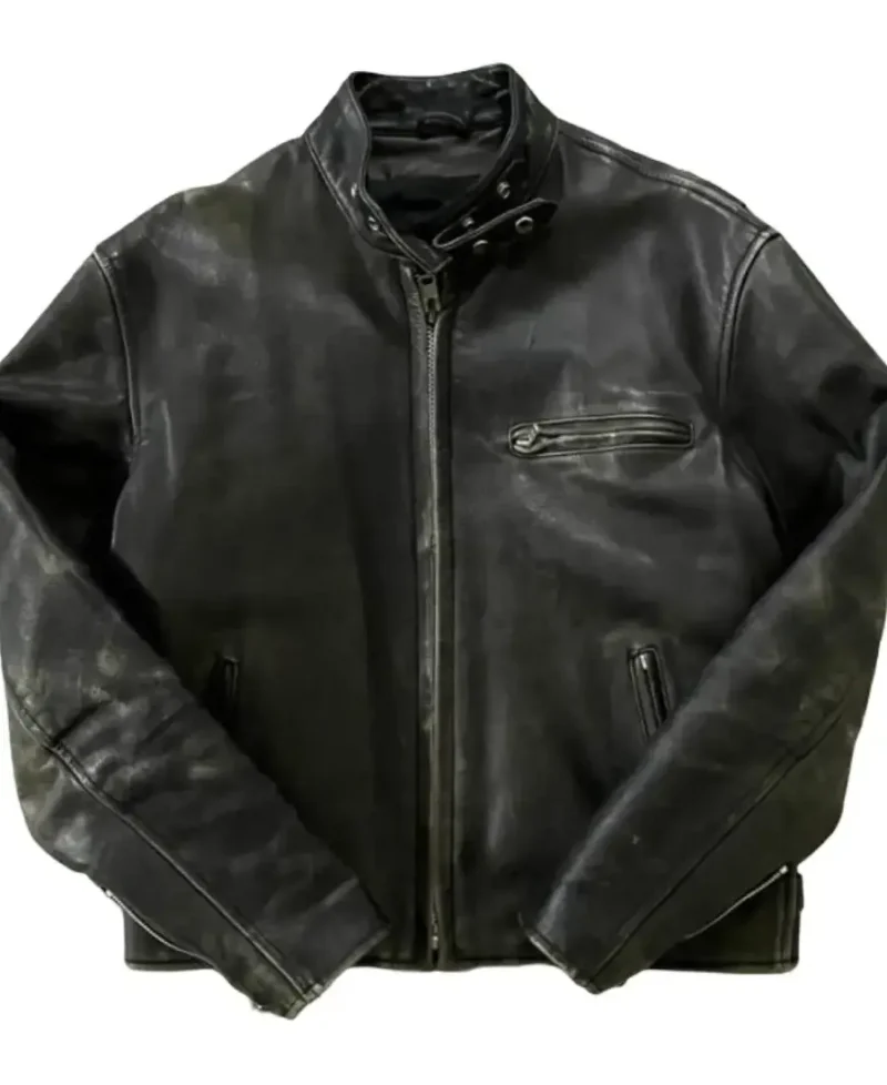 Bears x Avirex Black leather jacket