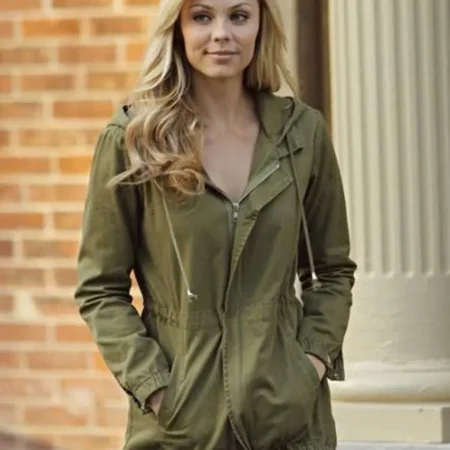 Bitten-S01-Elena-Michaels-Green-Cotton-Hooded-Jacket