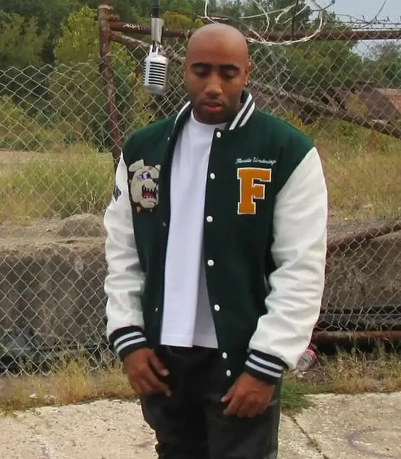 Bizzy Crook Florida Underdogs Green Varsity Jacket For Sale