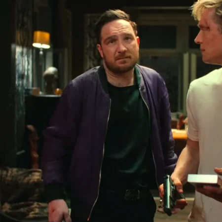 Brick Marvin Bomber Purple Jacket For Sale