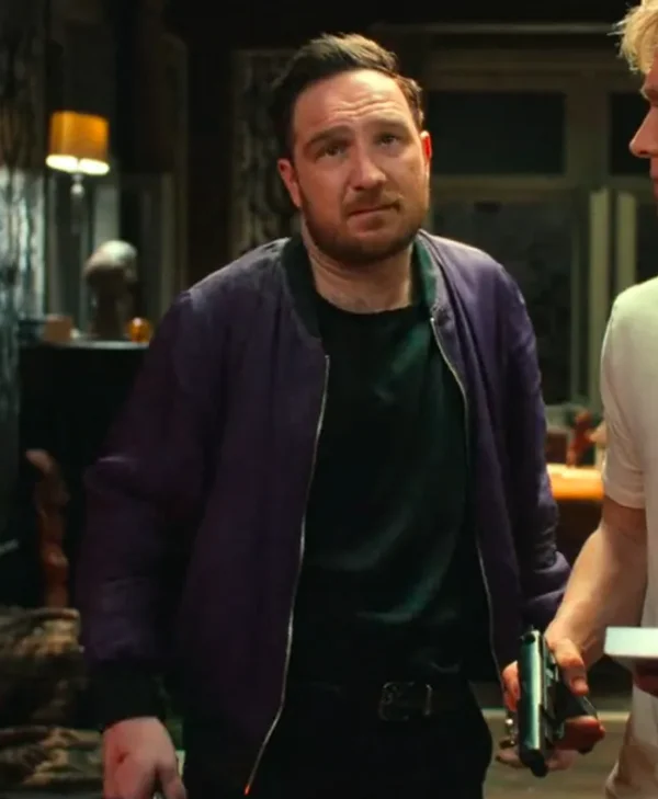 Brick Marvin Bomber Purple Jacket For Sale