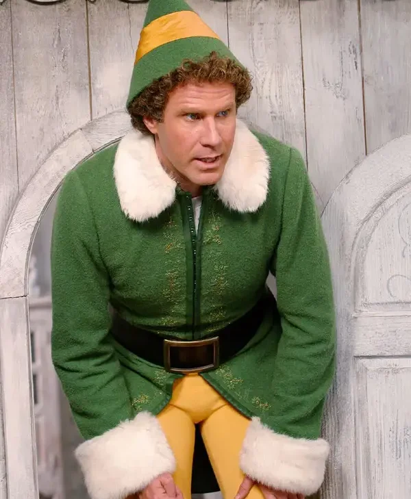 Buy William Buddy Elf Christmas Green Wool Coat Sale