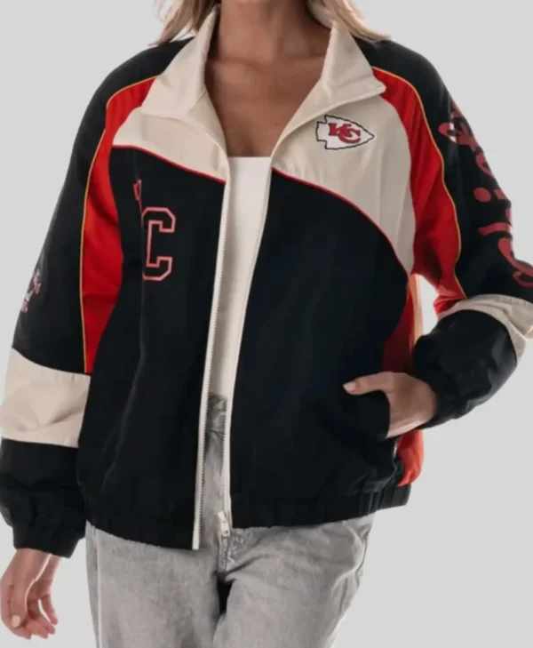 Caitlin Clark Kansas City Chiefs Color Lock Track Jacket