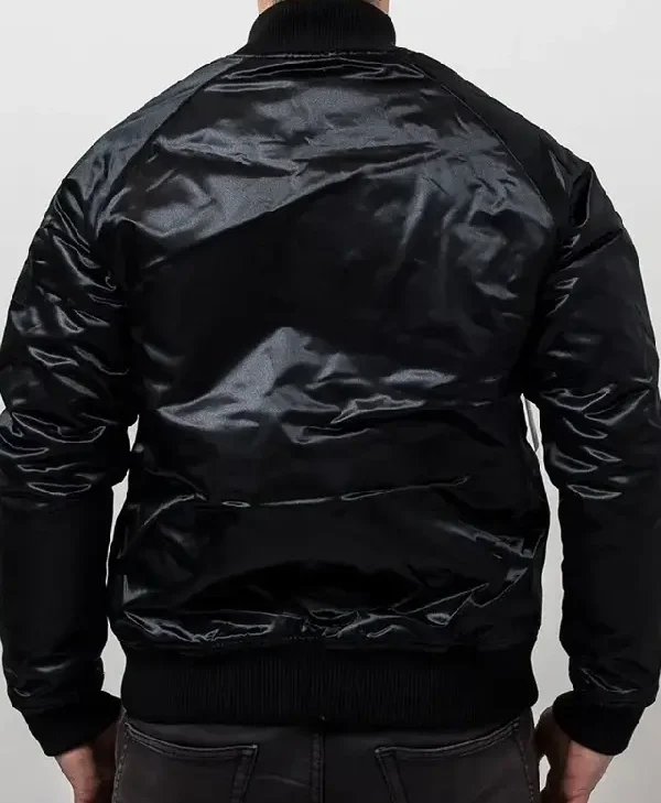 Charlotte Hornets Black Satin Jacket For Salew