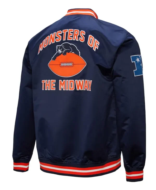 Chicago-Bears-Double-Down-Navy-Satin-Jacket-back