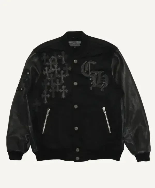 Chrome Heart Letterman Varsity Jacket