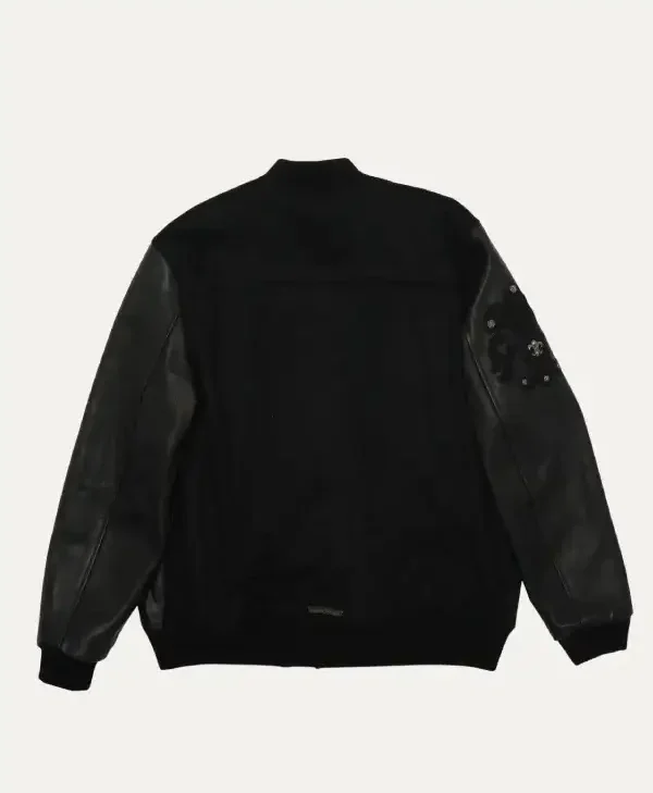 Chrome Heart Letterman Varsity Jacket For Sale