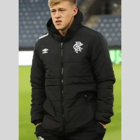 Connor Barron Black Football EFA Europa League Jacket