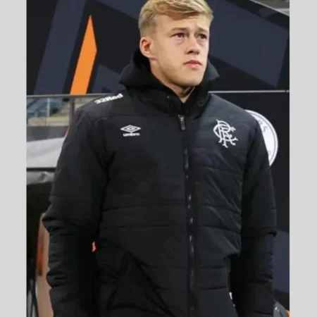 Connor Barron Black Football EFA Europa League Jacket