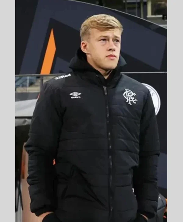 Connor Barron Black Football EFA Europa League Jacket