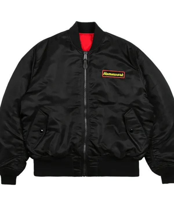 Daft Punk MA-1 Bomber Black Jacket