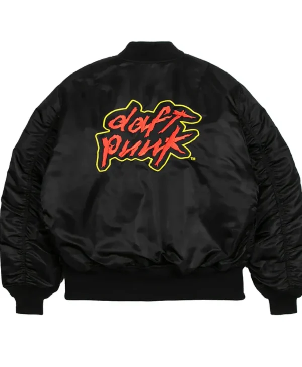 Daft Punk MA-1 Bomber Black Jacket For Sale