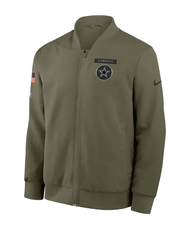 Dallas Cowboys Salute to Service Bomber Sideline Jacket