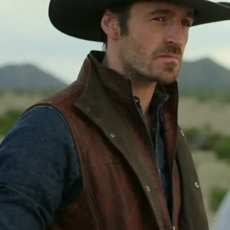 Davis Collins Ransom Canyon S01 Leather Quilted Vest