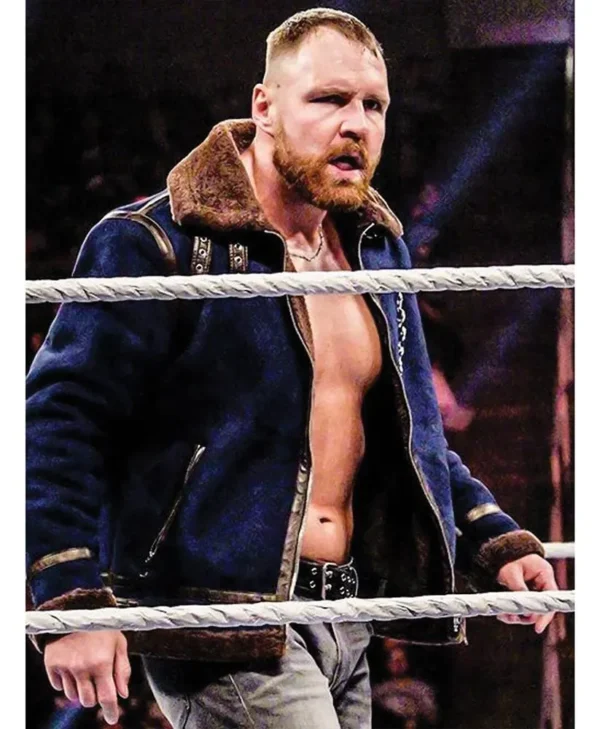 Dean Ambrose Blue Shearling Jacket
