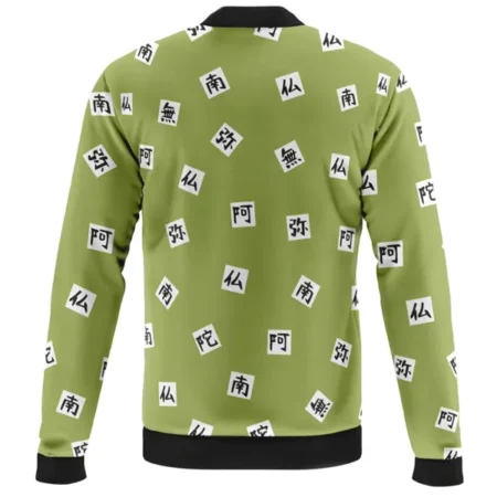 Demon Slayer Gyomei Himejima Green Unisex Bomber Jacket