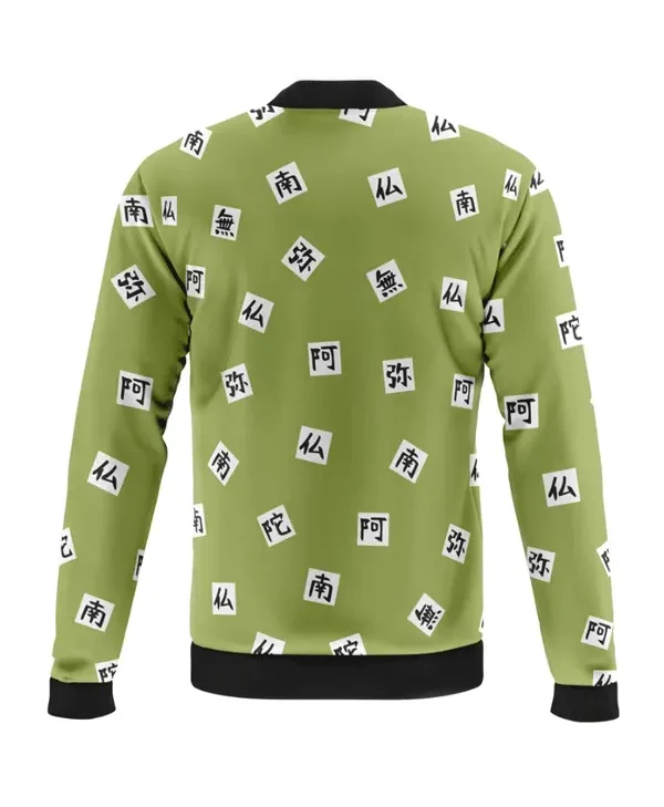 Demon Slayer Gyomei Himejima Green Unisex Bomber Jacket