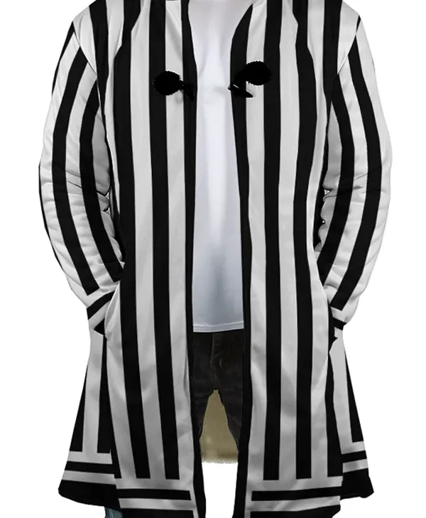 Demon Slayer Obanai Iguro Serpent Corps Hooded Trench Coat