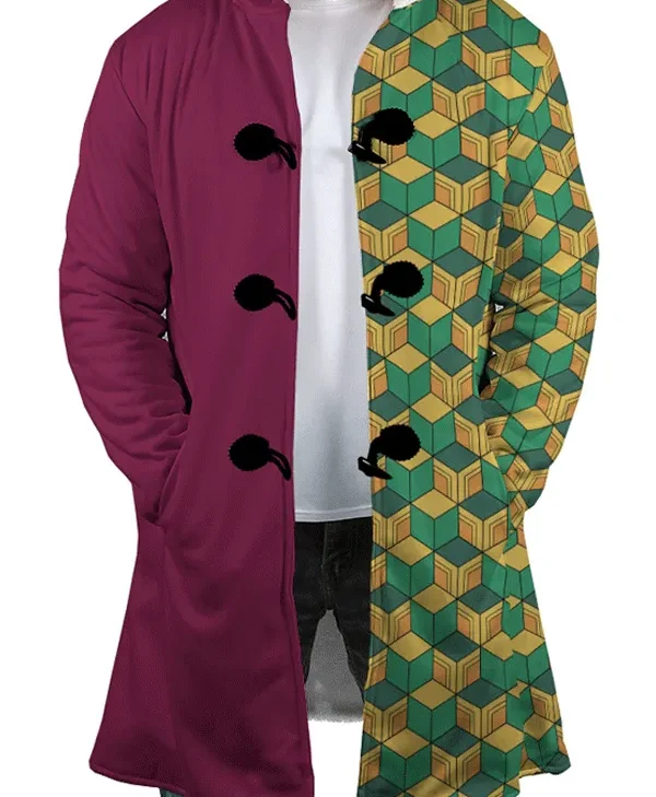 Anime Demon Slayer Giyu Tomioka Water Hashira Coat