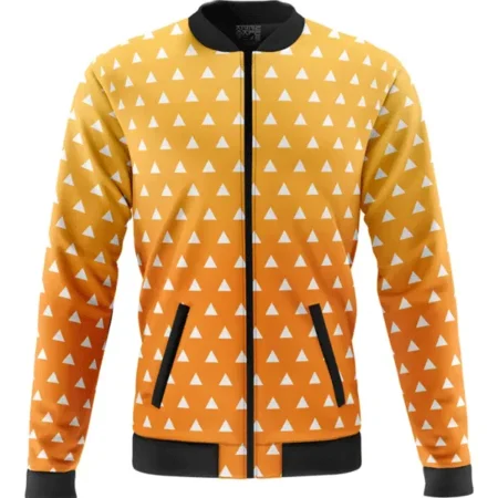Unisex Zenitsu Agatsuma Demon Slayer Bomber Jacket