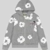 Denim Tears Limited Edition Pinstripe Wreath Zip Hoodie