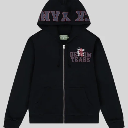 Denim Tears x Yankees Black Full Zip Hoodie