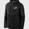 Detroit Lions Black Tech Fleece Windrunner Hoodie