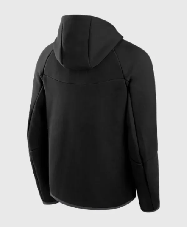 Detroit Lions Black Tech Fleece Windrunner Hoodie