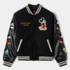 Disney Shoe Palace Mickey and Friends Icon Black Varsity Jacket