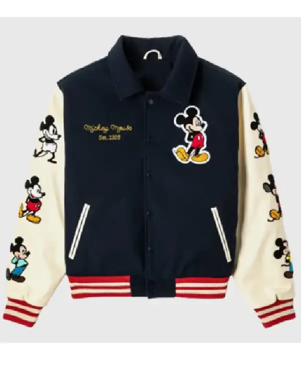 Disney Shoe Palace Mickey and Friends Icon Varsity Jacket Disney Shoe Palace Mickey and Friends Icon Varsity Jacket
