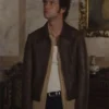 Dominic-Sessa-Now-You-See-Me-3-Brown-Leather-Jacket