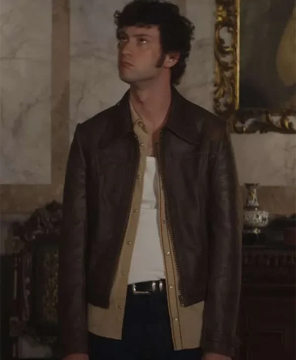 Dominic-Sessa-Now-You-See-Me-3-Brown-Leather-Jacket