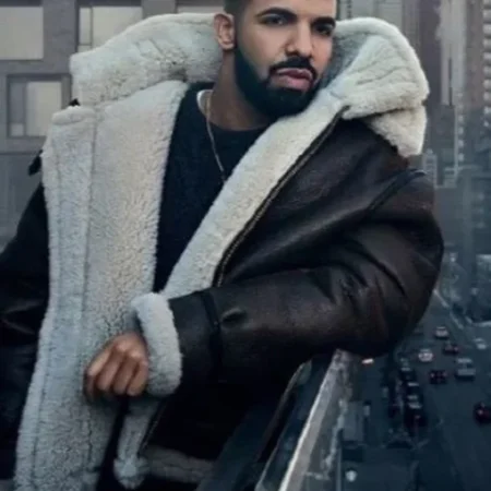 Drake Black Shearling Jacket