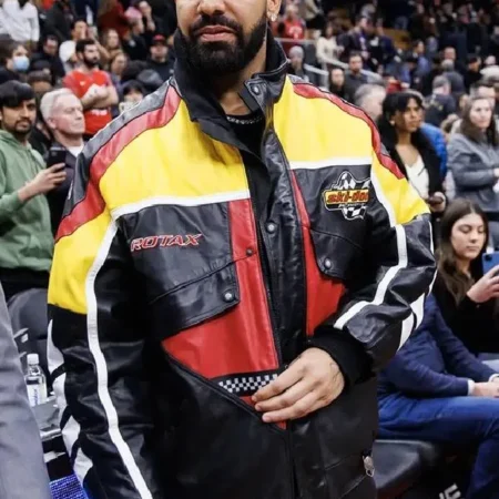 Drake Rotax Ski-Doo Bomber Leather Jacket