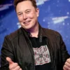 Elon Musk Tesla Event Leather Black Jacket