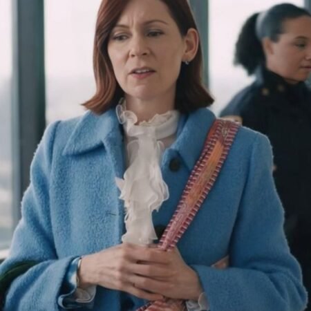 Elsbeth Season 2 Carrie Preston Blue Trench Coat