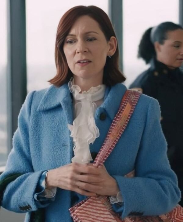 Elsbeth Season 2 Carrie Preston Blue Trench Coat