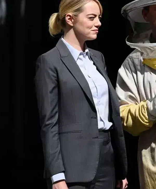 Emma-Stone-Bugonia-Grey-Suit